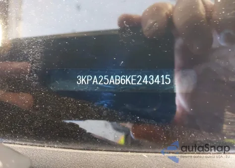 2019 Kia Rio 5-Door S z USA, uszkodzony, nr VIN 3KPA25AB6KE243415